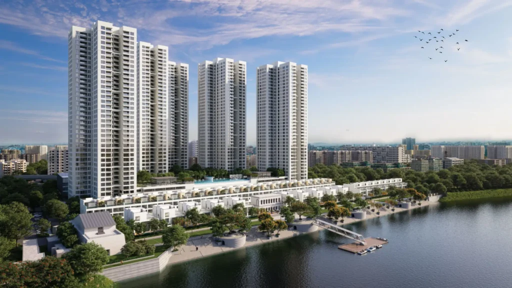 sansara luxury residences riverfront view